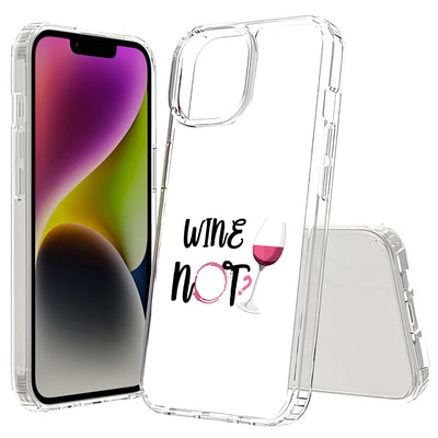 Wine Not Print Slim Cover For Apple iPhone  (16,15,14,13,12, SE, Pro, Max, Plus), Print in USA