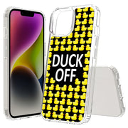 Duck OFF Print Slim Cover For Apple iPhone  (16,15,14,13,12, SE, Pro, Max, Plus), Print in USA