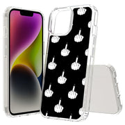 Edgy Finger Print Slim Cover For Apple iPhone  (16,15,14,13,12, SE, Pro, Max, Plus), Print in USA