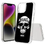 Rebel Skull Print Slim Cover For Apple iPhone  (16,15,14,13,12, SE, Pro, Max, Plus), Print in USA