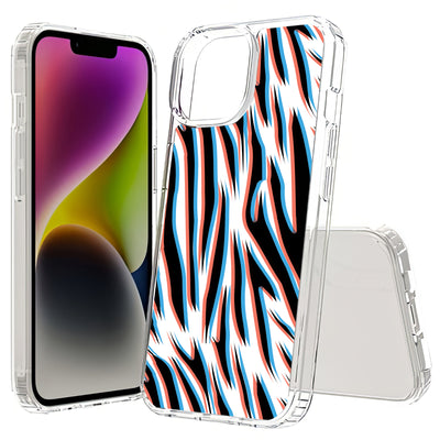 3D Zebra 3 Print Slim Cover For Apple iPhone  (16,15,14,13,12, SE, Pro, Max, Plus), Print in USA