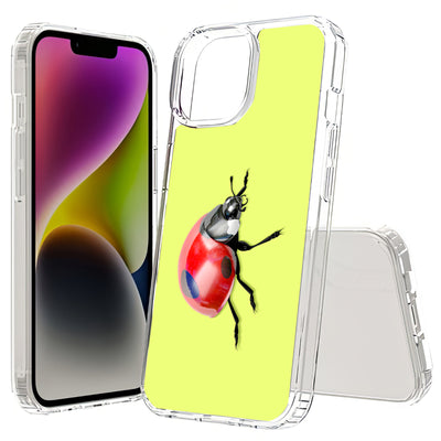 Ladybug Photo Print Slim Cover For Apple iPhone  (16,15,14,13,12, SE, Pro, Max, Plus), Print in USA