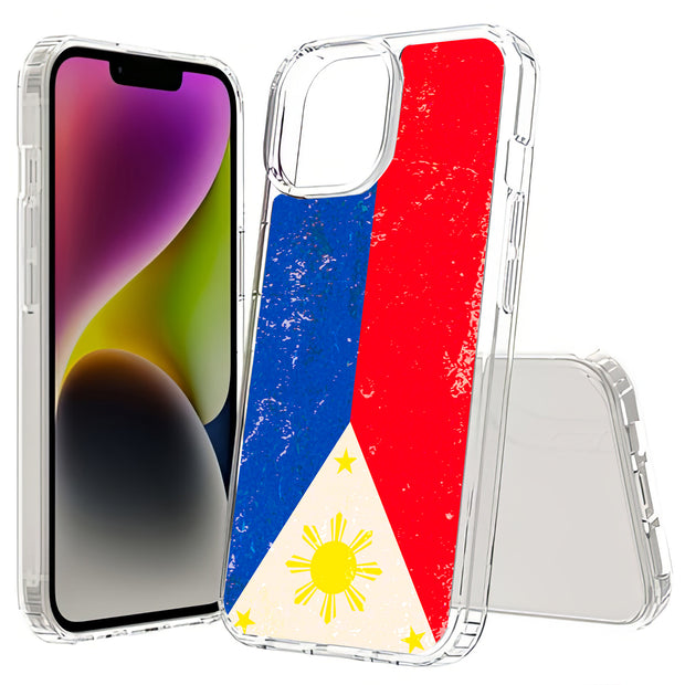 Philippines 2 Print Slim Cover For Apple iPhone  (16,15,14,13,12, SE, Pro, Max, Plus), Print in USA