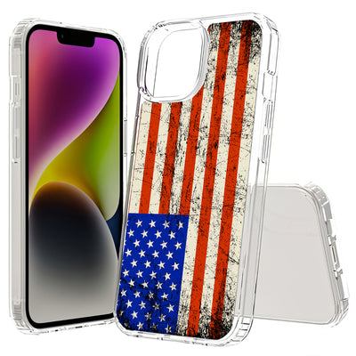 America Flag  Print Slim Cover For Apple iPhone  (16,15,14,13,12, SE, Pro, Max, Plus), Print in USA