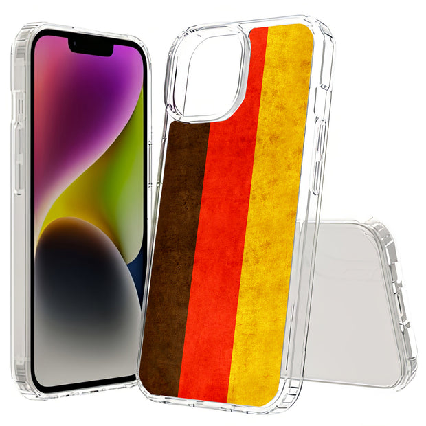 Germany Flag  Print Slim Cover For Apple iPhone  (16,15,14,13,12, SE, Pro, Max, Plus), Print in USA