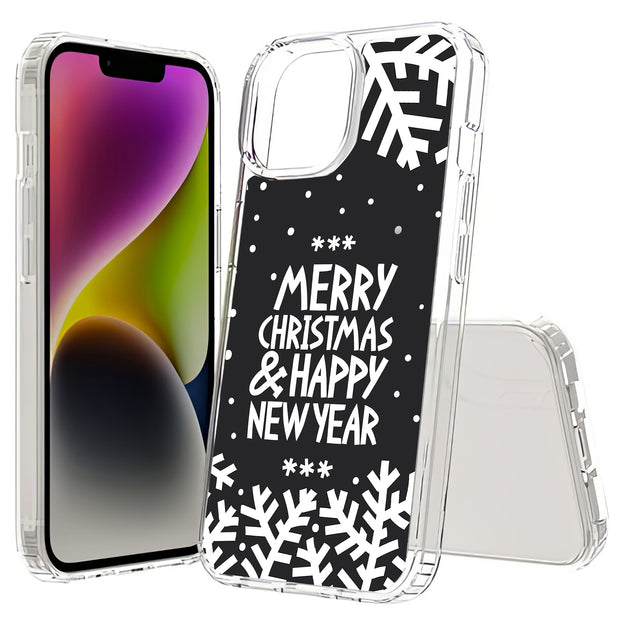 Merry Christmas Print Slim Cover For Apple iPhone  (16,15,14,13,12, SE, Pro, Max, Plus), Print in USA