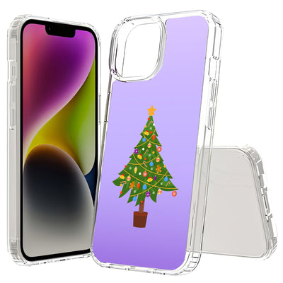 Xmas Tree Print Slim Cover For Apple iPhone  (16,15,14,13,12, SE, Pro, Max, Plus), Print in USA