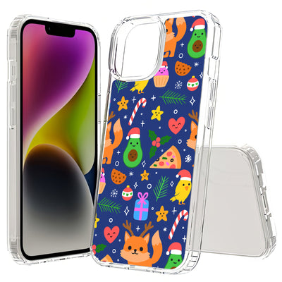 Cute Xmas Print Slim Cover For Apple iPhone  (16,15,14,13,12, SE, Pro, Max, Plus), Print in USA