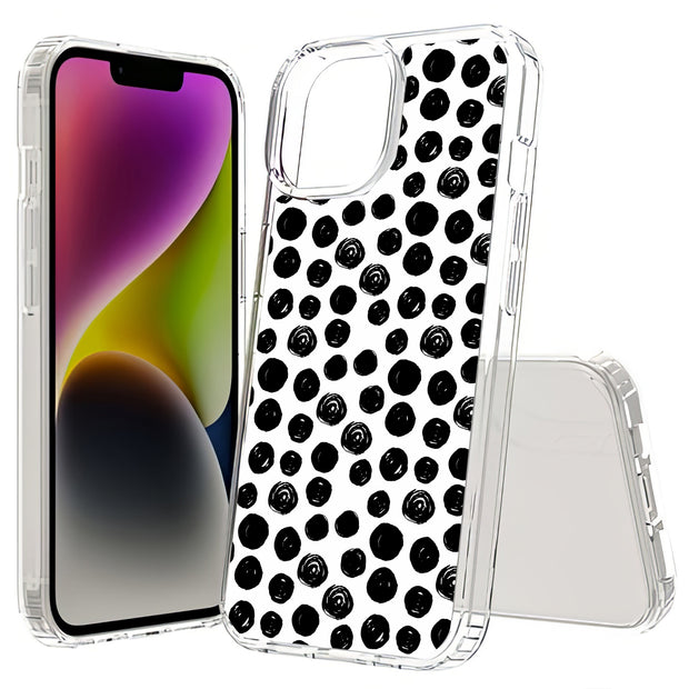 Polka Dot 8 Print Slim Cover For Apple iPhone  (16,15,14,13,12, SE, Pro, Max, Plus), Print in USA