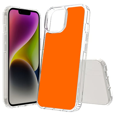 Vivid Orange Print Slim Cover For Apple iPhone  (16,15,14,13,12, SE, Pro, Max, Plus), Print in USA