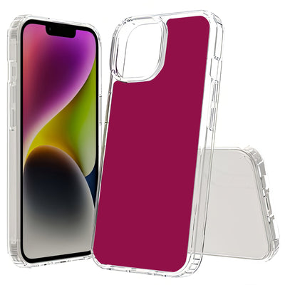 Red Violet Print Slim Cover For Apple iPhone  (16,15,14,13,12, SE, Pro, Max, Plus), Print in USA