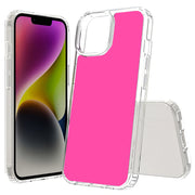 Hot Pink Print Slim Cover For Apple iPhone  (16,15,14,13,12, SE, Pro, Max, Plus), Print in USA