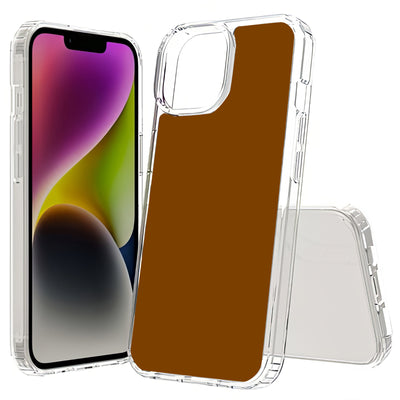 Chocolate Brown Print Slim Cover For Apple iPhone  (16,15,14,13,12, SE, Pro, Max, Plus), Print in USA