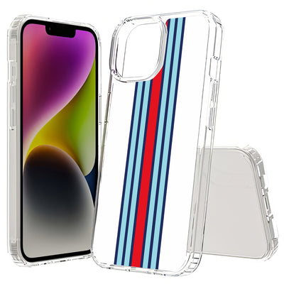 Race Stripe 10 Print Slim Cover For Apple iPhone  (16,15,14,13,12, SE, Pro, Max, Plus), Print in USA