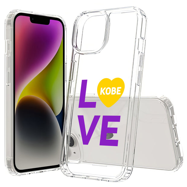 Love Kobe 3 Print Slim Cover For Apple iPhone  (16,15,14,13,12, SE, Pro, Max, Plus), Print in USA