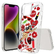 Fashion Collage Print Slim Cover For Apple iPhone  (16,15,14,13,12, SE, Pro, Max, Plus), Print in USA