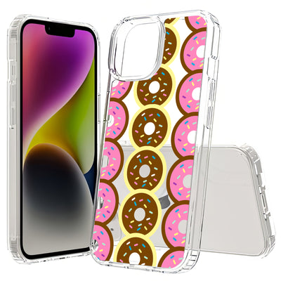 Donuts Print Slim Cover For Apple iPhone  (16,15,14,13,12, SE, Pro, Max, Plus), Print in USA