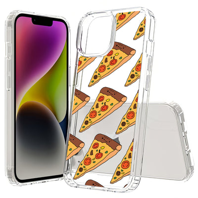 Pizza Print Slim Cover For Apple iPhone  (16,15,14,13,12, SE, Pro, Max, Plus), Print in USA