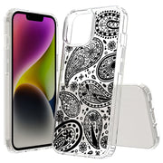 Black Bandana 2 Print Slim Cover For Apple iPhone  (16,15,14,13,12, SE, Pro, Max, Plus), Print in USA