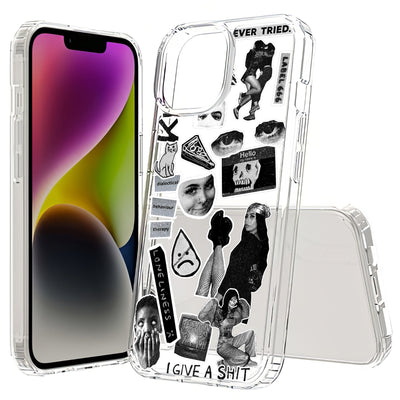 Grunge Collage5 Print Slim Cover For Apple iPhone  (16,15,14,13,12, SE, Pro, Max, Plus), Print in USA