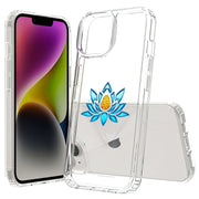 Blue Lotus Print Slim Cover For Apple iPhone  (16,15,14,13,12, SE, Pro, Max, Plus), Print in USA