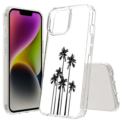 Palm Trees Print Slim Cover For Apple iPhone  (16,15,14,13,12, SE, Pro, Max, Plus), Print in USA