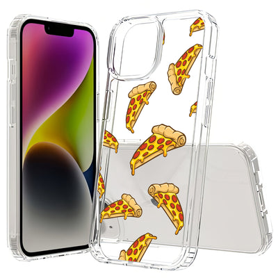 Yummy Pizza Print Slim Cover For Apple iPhone  (16,15,14,13,12, SE, Pro, Max, Plus), Print in USA