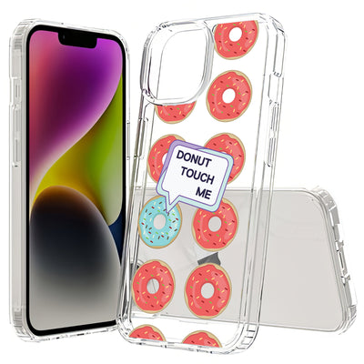 No Touch Donut Print Slim Cover For Apple iPhone  (16,15,14,13,12, SE, Pro, Max, Plus), Print in USA