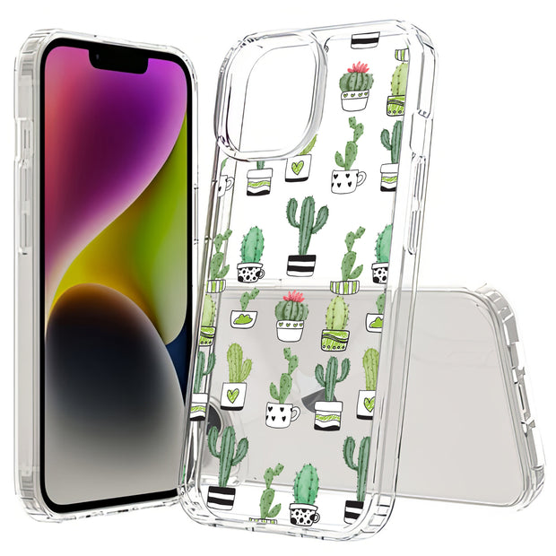 Cute Cactus  Print Slim Cover For Apple iPhone  (16,15,14,13,12, SE, Pro, Max, Plus), Print in USA