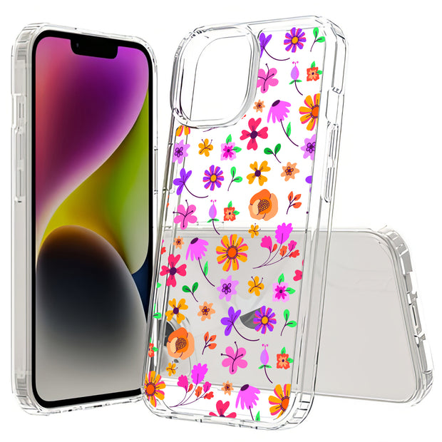 Flower 1 Print Slim Cover For Apple iPhone  (16,15,14,13,12, SE, Pro, Max, Plus), Print in USA