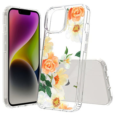 Flower 8 Print Slim Cover For Apple iPhone  (16,15,14,13,12, SE, Pro, Max, Plus), Print in USA