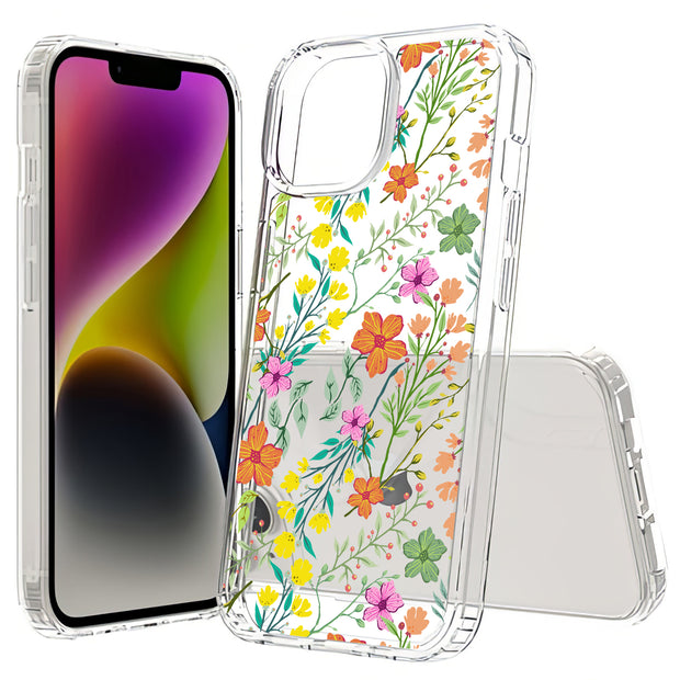 Flower 20 Print Slim Cover For Apple iPhone  (16,15,14,13,12, SE, Pro, Max, Plus), Print in USA