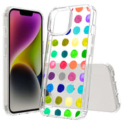 Polka Dot 15 Print Slim Cover For Apple iPhone  (16,15,14,13,12, SE, Pro, Max, Plus), Print in USA