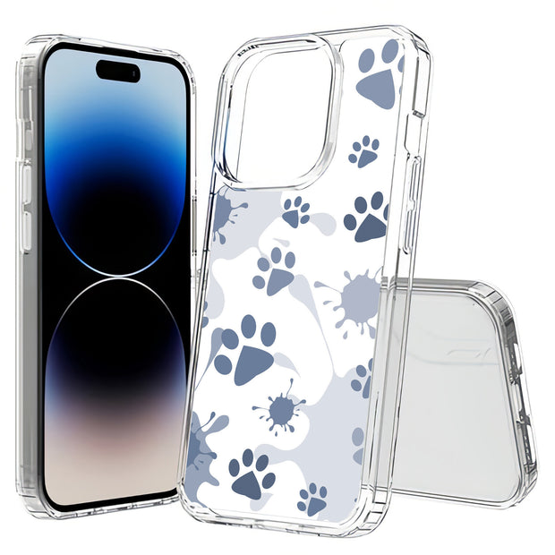 Paw Color 3 Print Slim Cover For Apple iPhone  (16,15,14,13,12, SE, Pro, Max, Plus), Print in USA