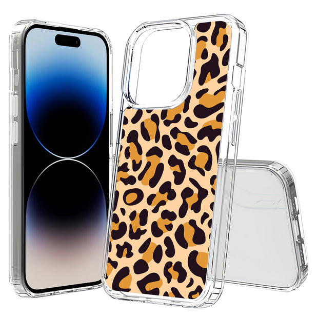 Leopard 2 Print Slim Cover For Apple iPhone  (16,15,14,13,12, SE, Pro, Max, Plus), Print in USA