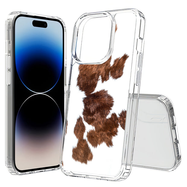 Cow Fur 1 Print Slim Cover For Apple iPhone  (16,15,14,13,12, SE, Pro, Max, Plus), Print in USA