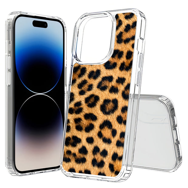 Leopard Fur 4 Print Slim Cover For Apple iPhone  (16,15,14,13,12, SE, Pro, Max, Plus), Print in USA