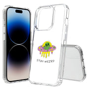 Alien Weird Print Slim Cover For Apple iPhone  (16,15,14,13,12, SE, Pro, Max, Plus), Print in USA