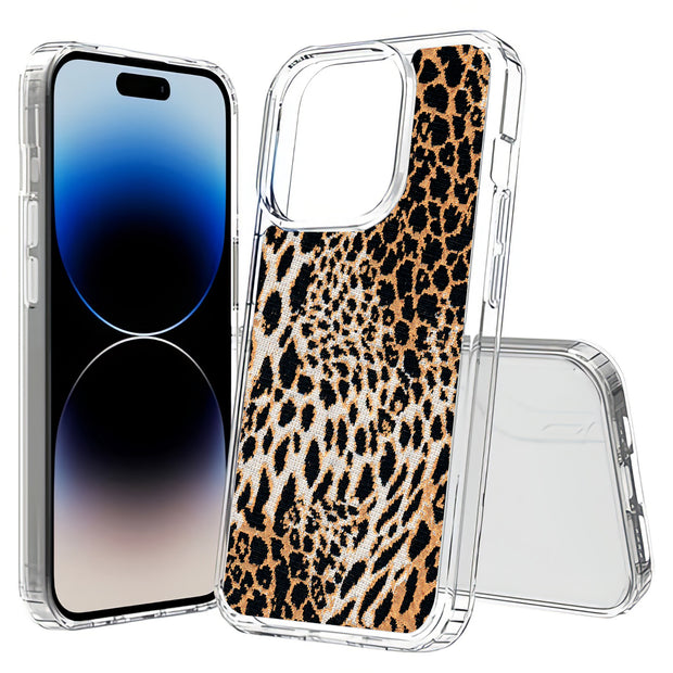 Leopard Pattern Print Slim Cover For Apple iPhone  (16,15,14,13,12, SE, Pro, Max, Plus), Print in USA