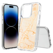 Yellow Marble Print Slim Cover For Apple iPhone  (16,15,14,13,12, SE, Pro, Max, Plus), Print in USA