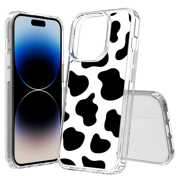 Cow Pattern Print Slim Cover For Apple iPhone  (16,15,14,13,12, SE, Pro, Max, Plus), Print in USA