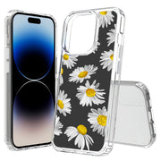 Daisy Floral Print Slim Cover For Apple iPhone  (16,15,14,13,12, SE, Pro, Max, Plus), Print in USA