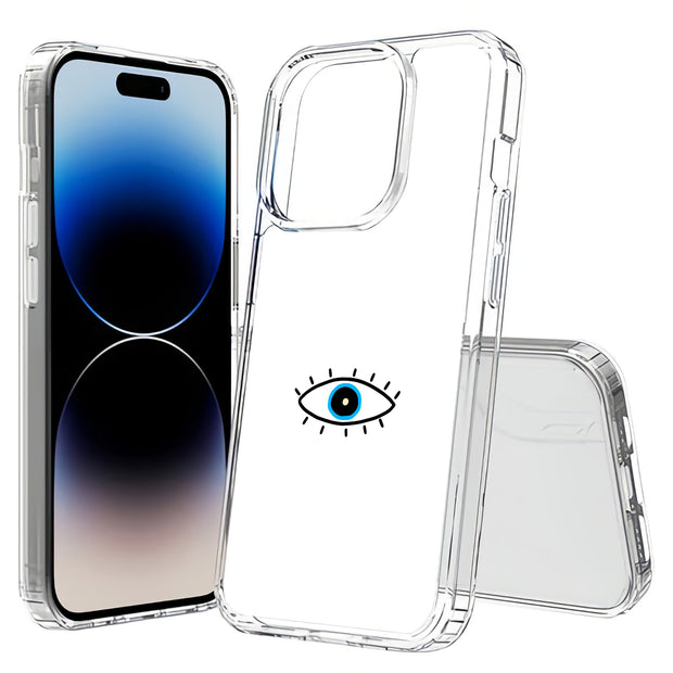 Evil Eye Print Slim Cover For Apple iPhone  (16,15,14,13,12, SE, Pro, Max, Plus), Print in USA