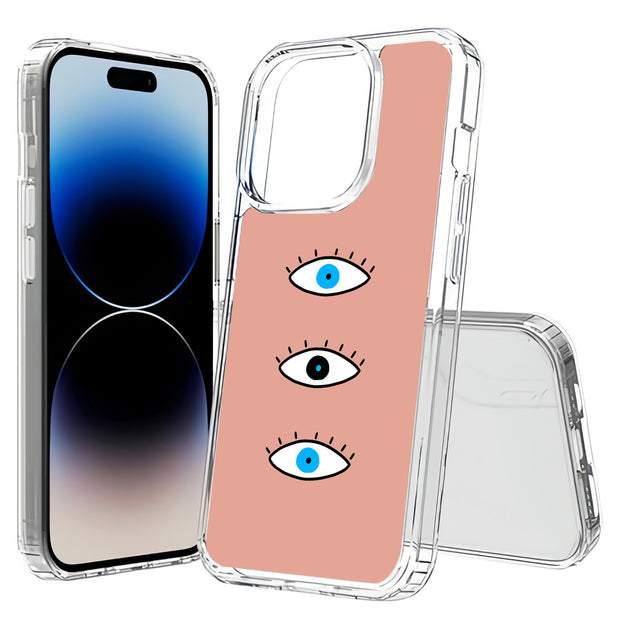 Evil Eye Blue Print Slim Cover For Apple iPhone  (16,15,14,13,12, SE, Pro, Max, Plus), Print in USA