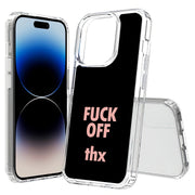 Fun Quote F Off Print Slim Cover For Apple iPhone  (16,15,14,13,12, SE, Pro, Max, Plus), Print in USA