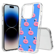 Cute Flamingo Print Slim Cover For Apple iPhone  (16,15,14,13,12, SE, Pro, Max, Plus), Print in USA