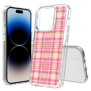 Plaid Pattern 4 Print Slim Cover For Apple iPhone  (16,15,14,13,12, SE, Pro, Max, Plus), Print in USA