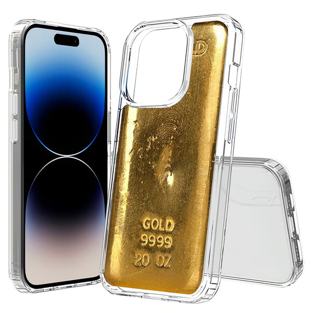 Gold Bar 3 Print Slim Cover For Apple iPhone  (16,15,14,13,12, SE, Pro, Max, Plus), Print in USA