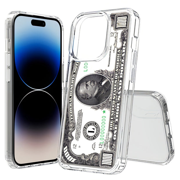 1,000 Dollars Print Slim Cover For Apple iPhone  (16,15,14,13,12, SE, Pro, Max, Plus), Print in USA