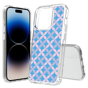 Petals Blue Print Slim Cover For Apple iPhone  (16,15,14,13,12, SE, Pro, Max, Plus), Print in USA